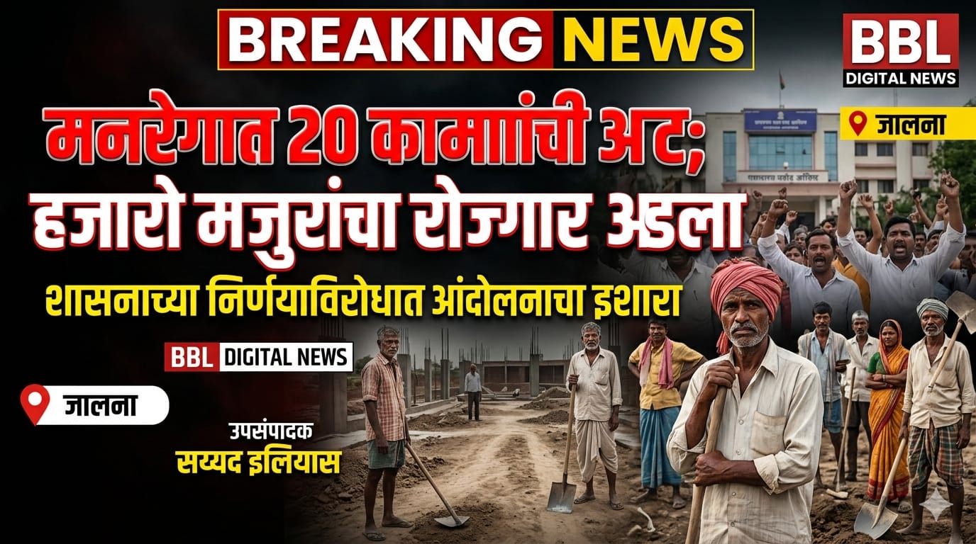 मनरेगात 20 कामांची अट; हजारो मजुरांचा रोजगार अडला